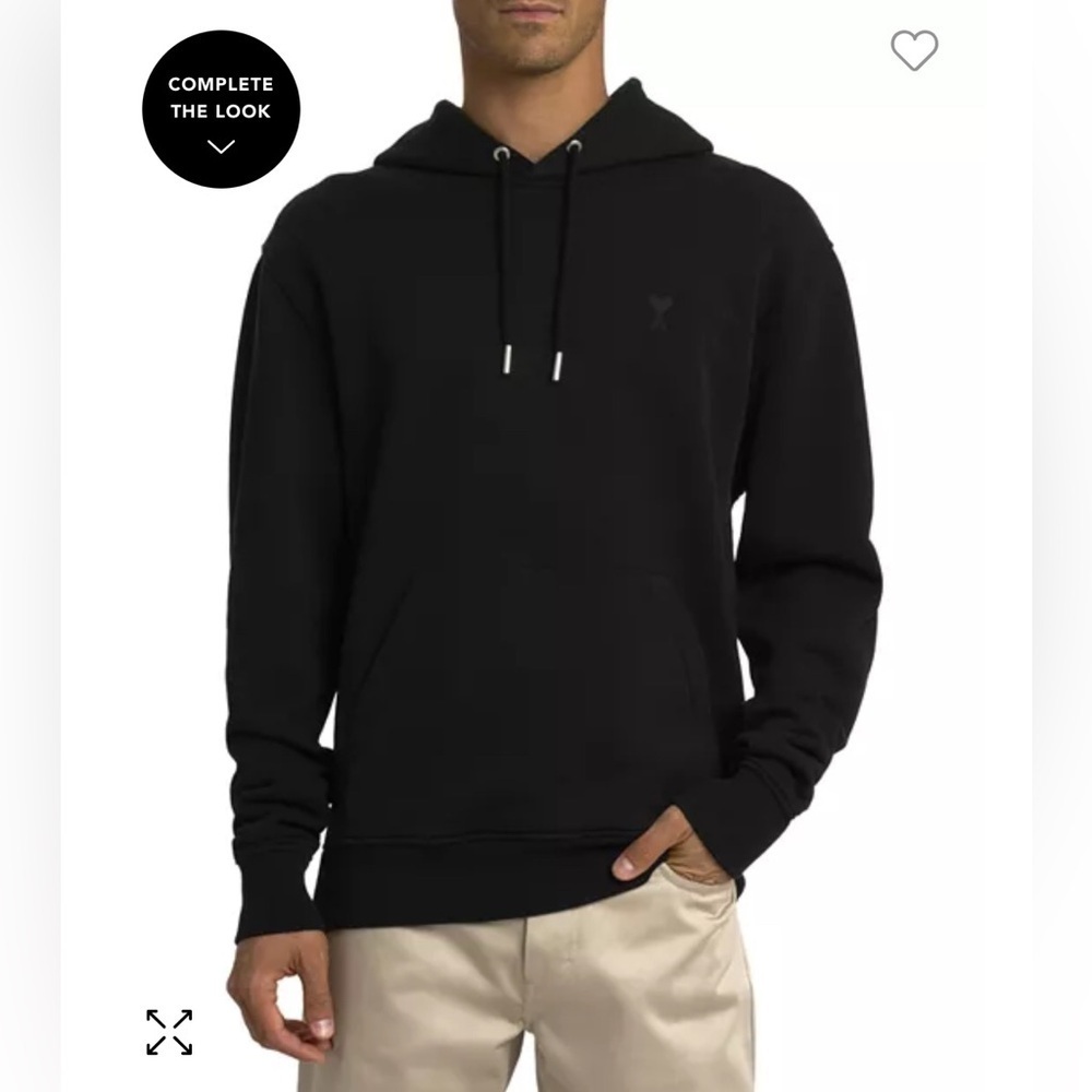 AMI PARIS
Mid Weight Hoodie ADC Tonal Black, NWT, Large